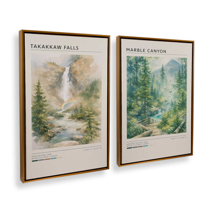 [Color:Polished Gold], Picture of art in a Polished Gold frame at an angle