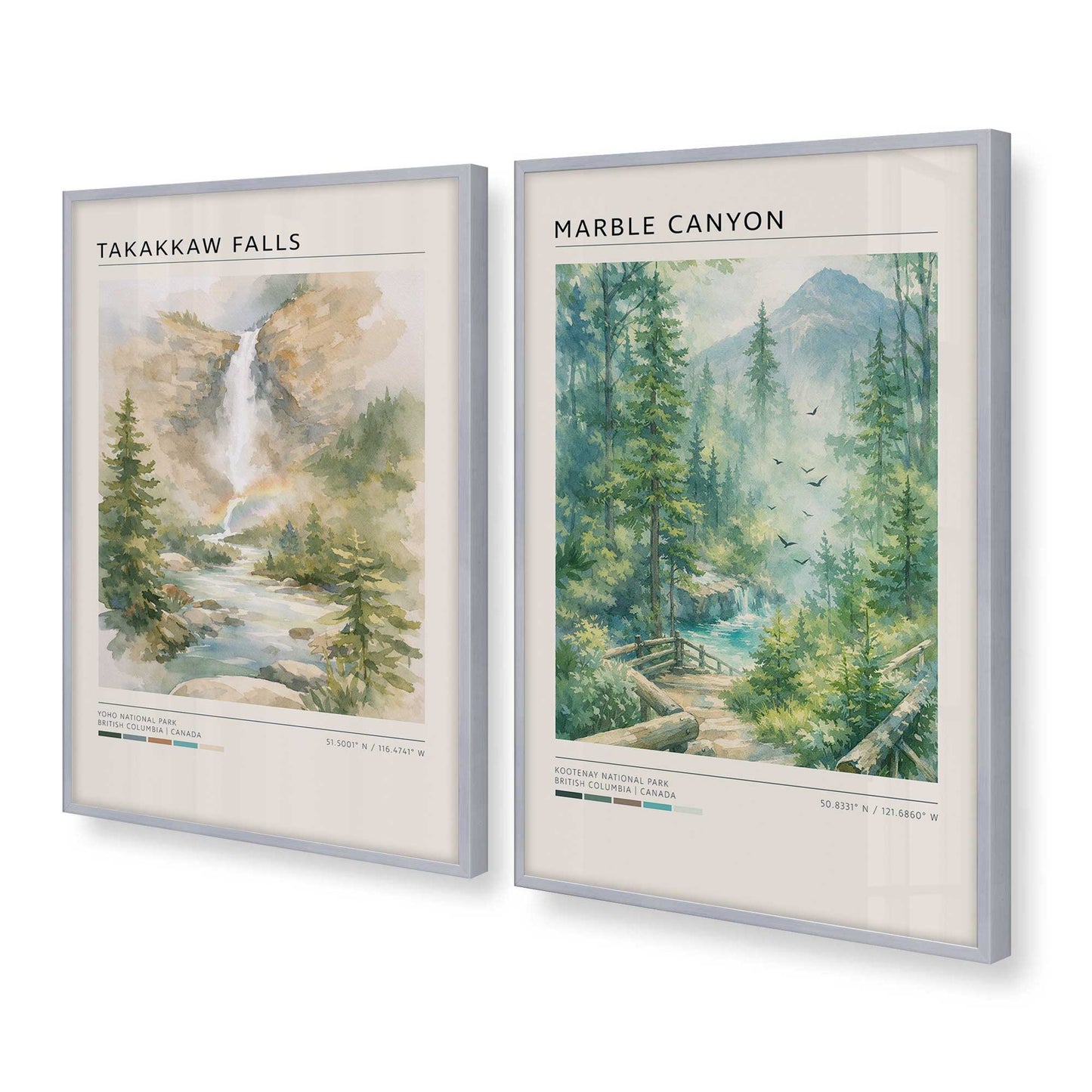 [Color:Polished Chrome], Picture of art in a Polished Chrome frame at an angle