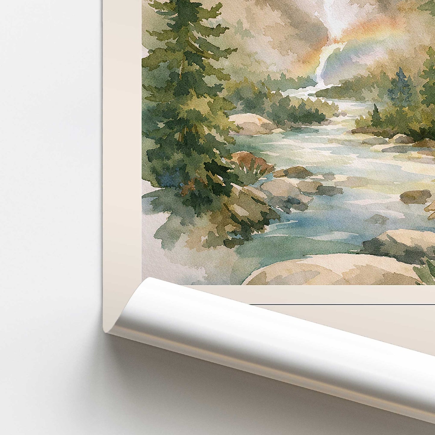 [color:Rolled Print], Picture of close up of art