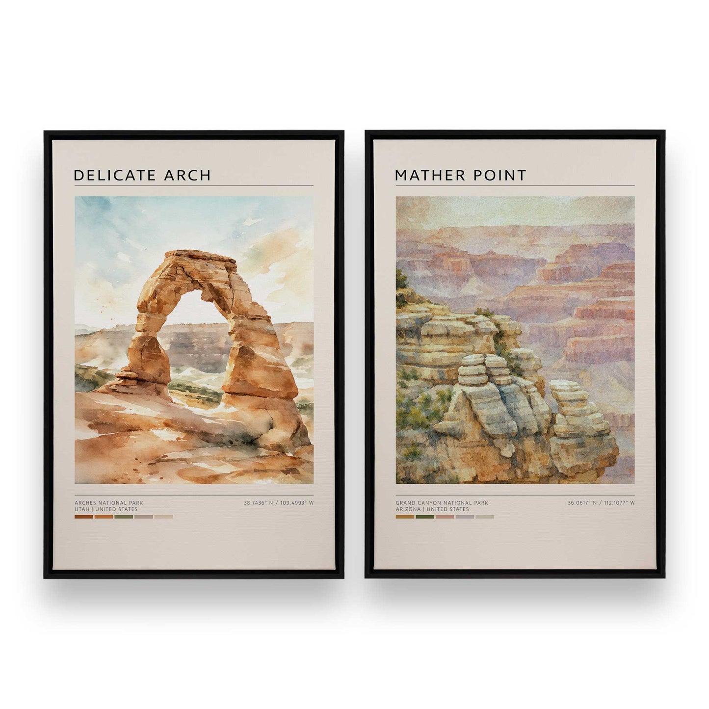 [Color:Satin Black], Picture of art in a Satin Black frame