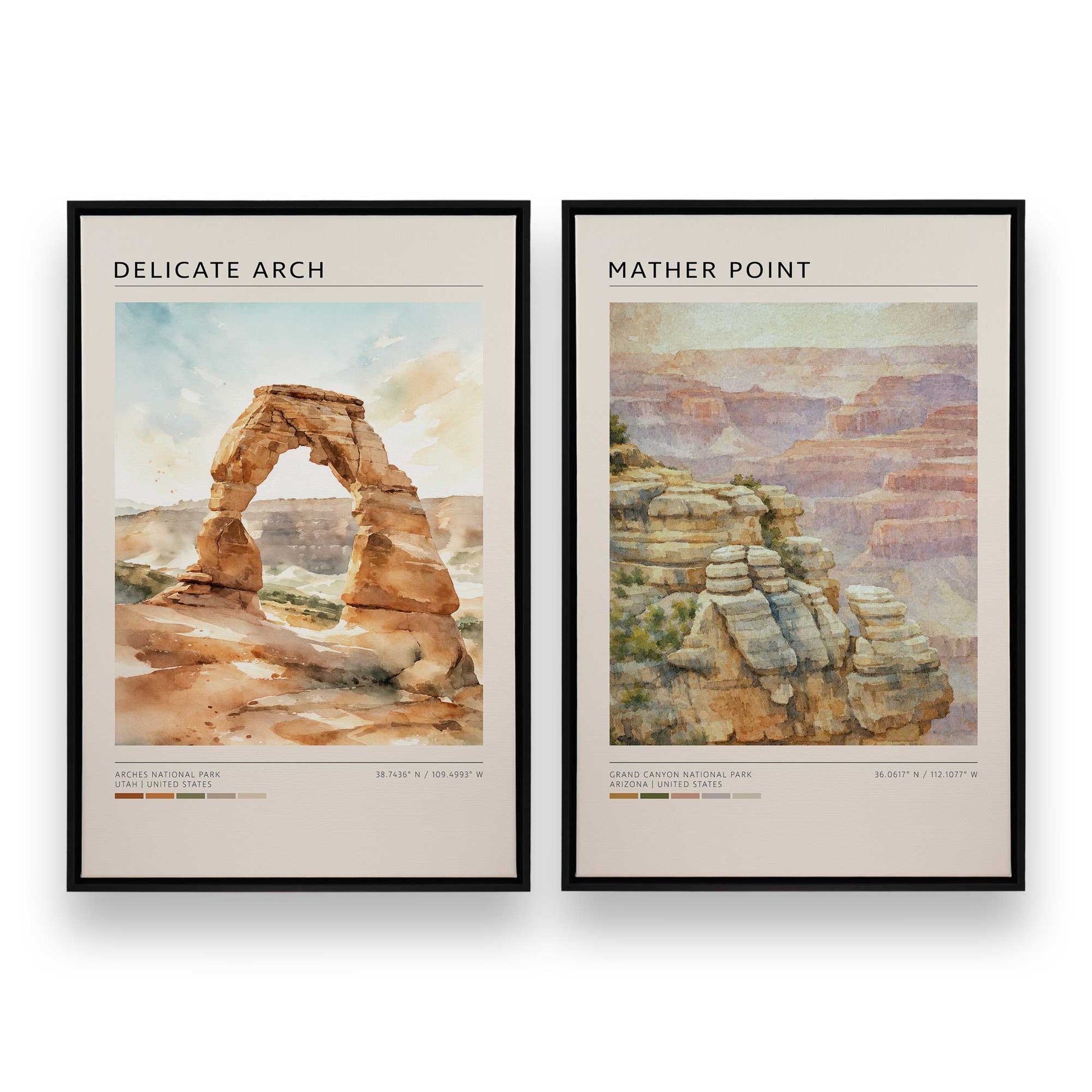 [Color:Satin Black], Picture of art in a Satin Black frame