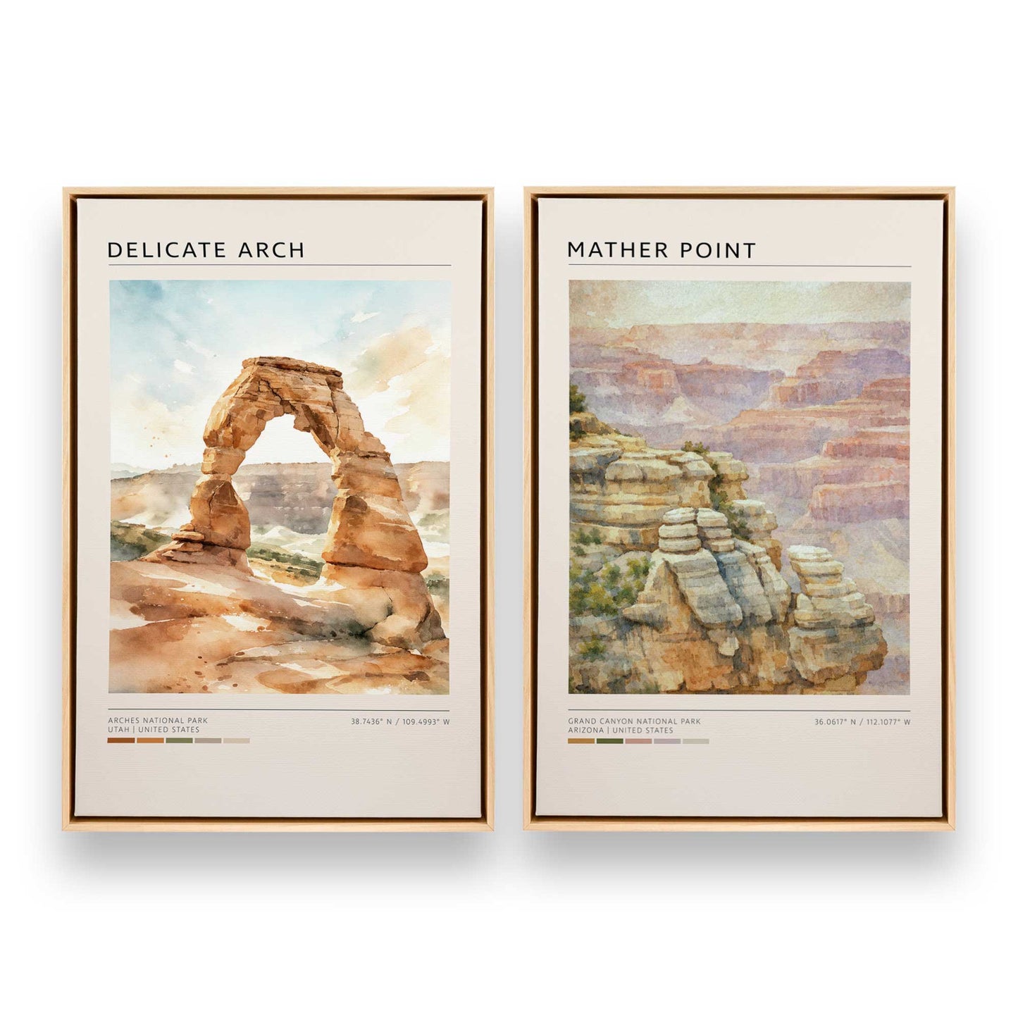 [Color:American Maple], Picture of art in a American Maple frame