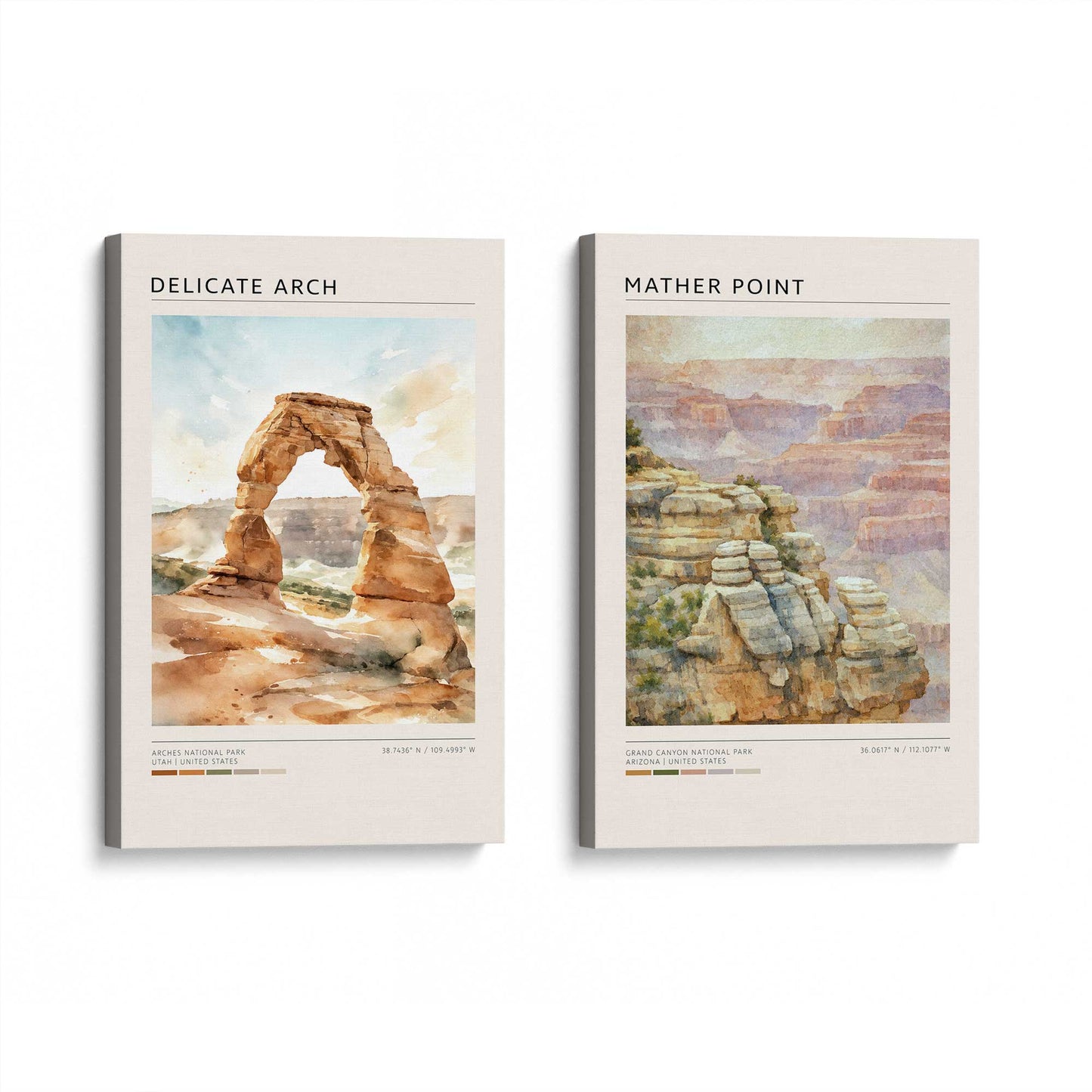 [Color:Stretched Canvas], Picture of art at an angle