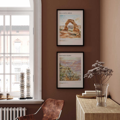 [Color:Belvinder Brown], Picture of art in a Belvinder Brown frame