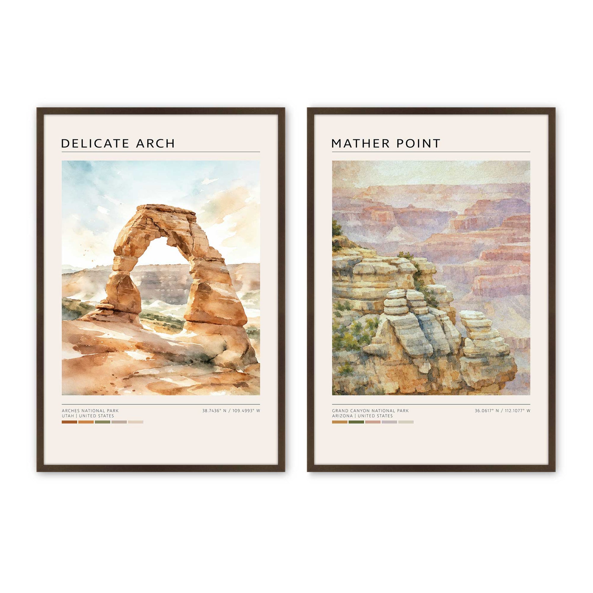 [Color:Belvinder Brown], Picture of art in a Belvinder Brown frame