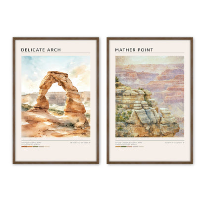 [Color:Walnut], Picture of art in a Walnut frame