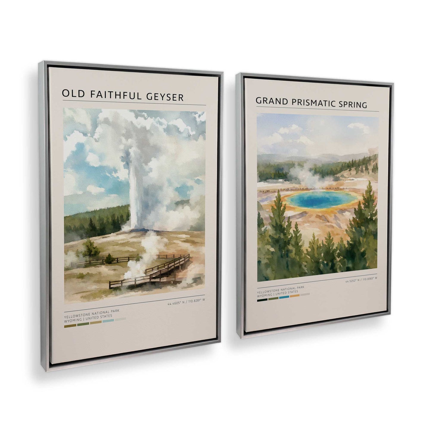 [Color:Polished Chrome], Picture of art in a Polished Chrome frame at an angle