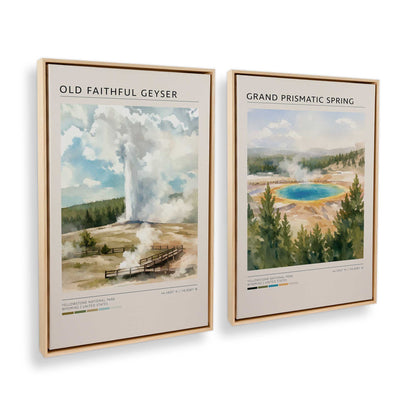 [Color:American Maple], Picture of art in a American Maple frame at an angle
