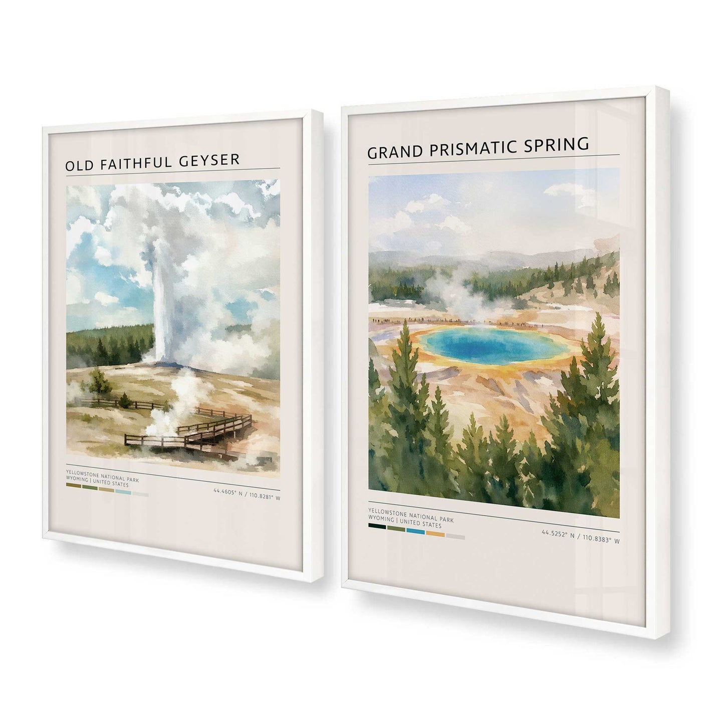 [Color:Opaque White], Picture of art in a Opaque White frame at an angle