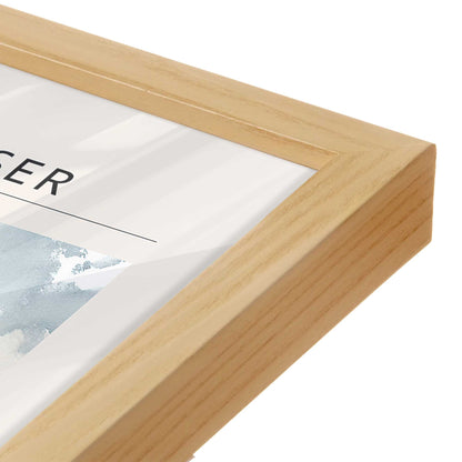 [Color:American Maple], Picture of art in a American Maple frame of the corner