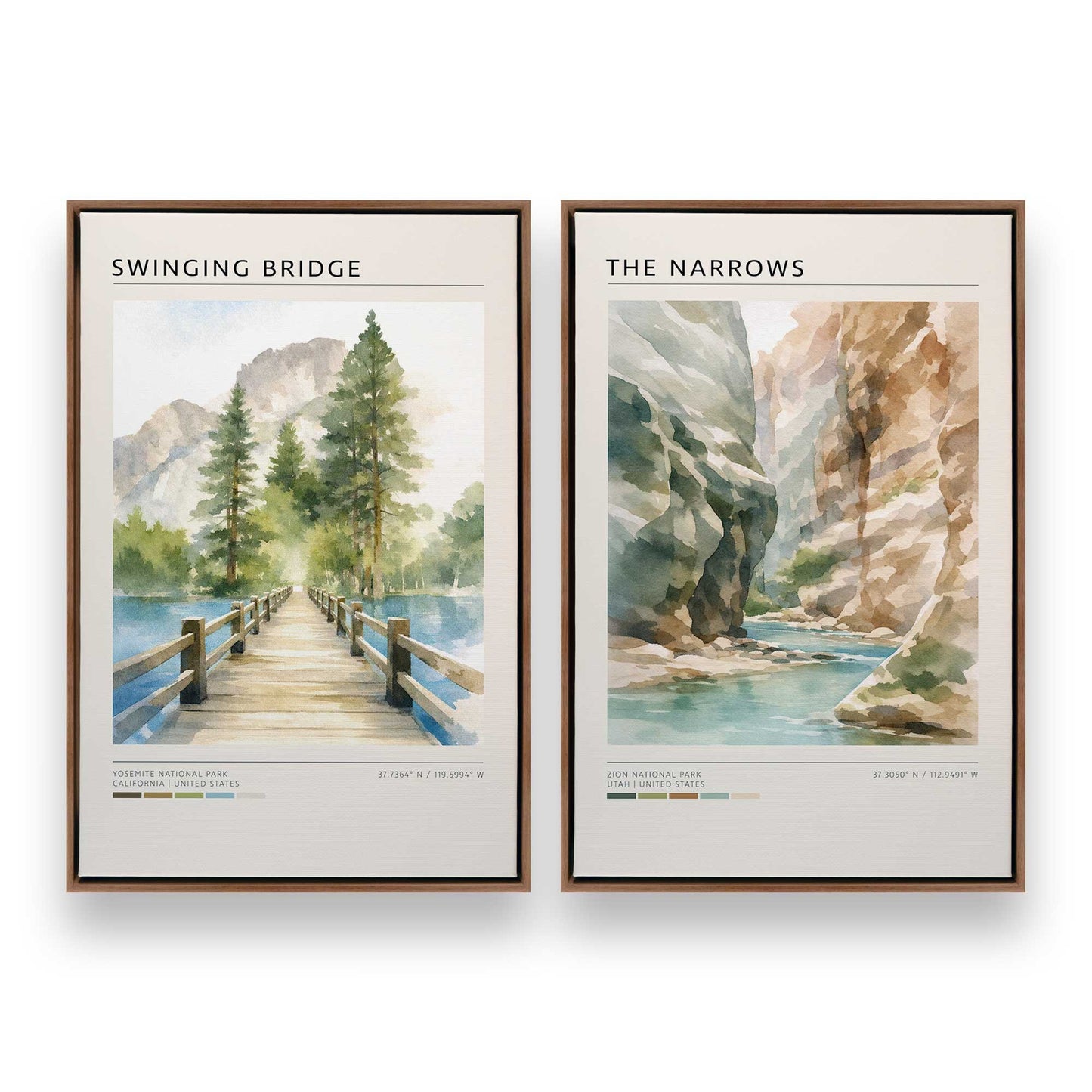 [Color:Walnut], Picture of art in a Walnut frame