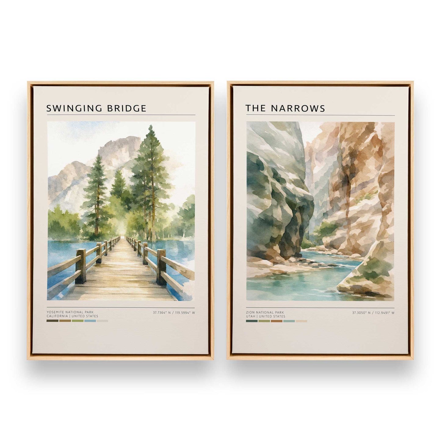[Color:American Maple], Picture of art in a American Maple frame