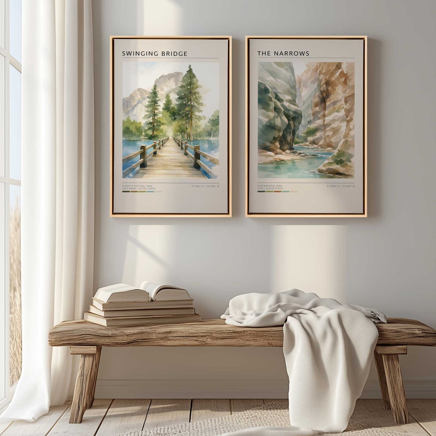 [Color:Walnut], Picture of art in a Walnut frame