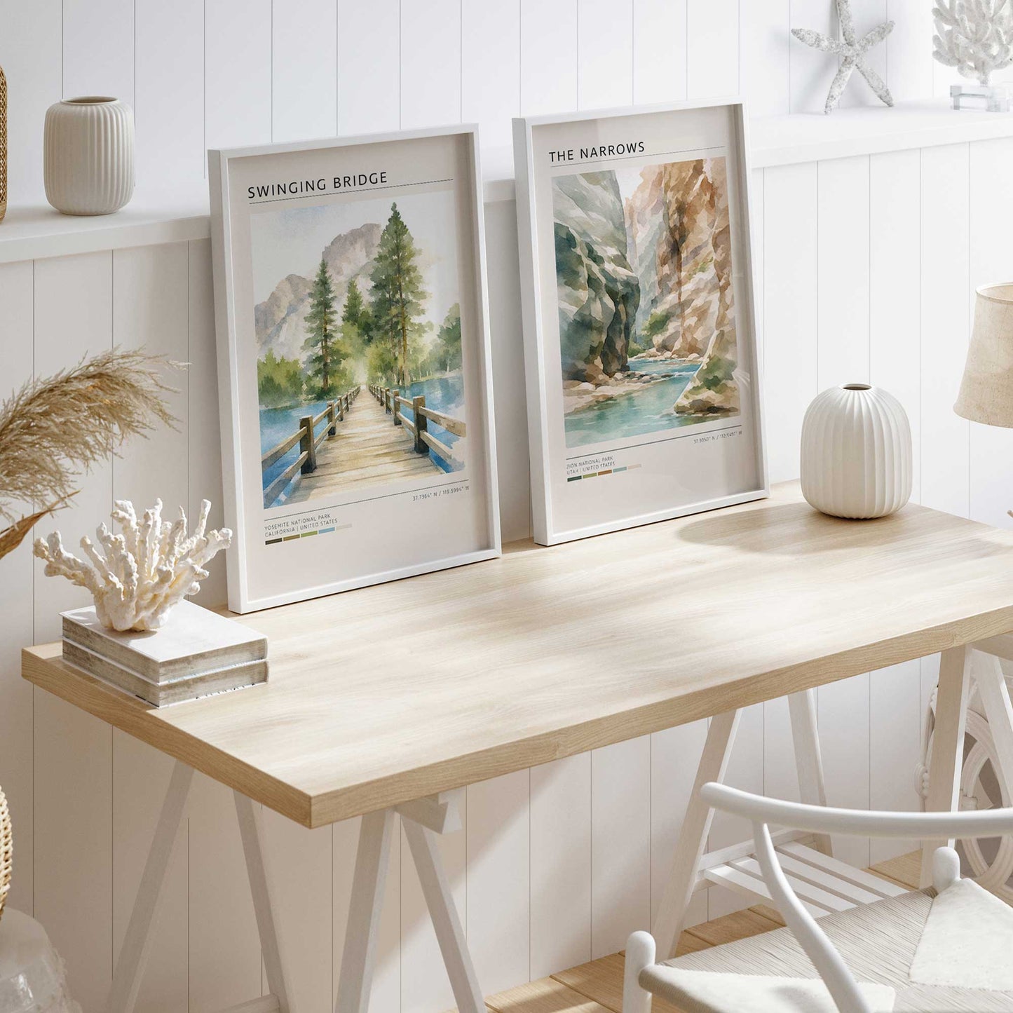 [Color:Opaque White], Picture of art in a Opaque White frame