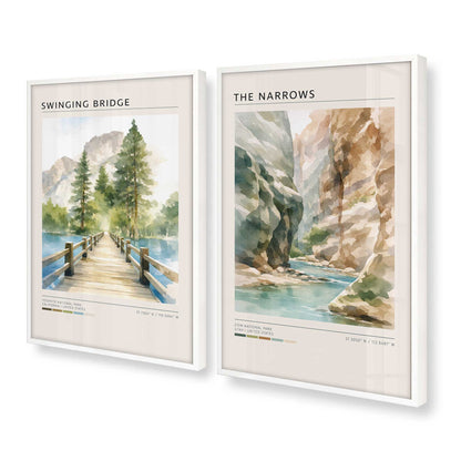 [Color:Opaque White], Picture of art in a Opaque White frame at an angle