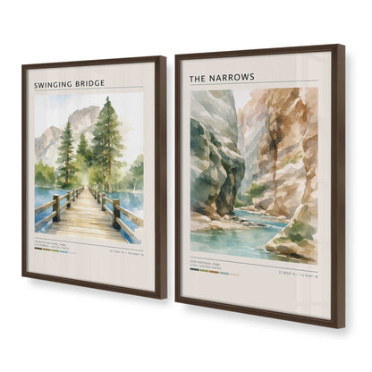 [Color:Belvinder Brown], Picture of art in a Belvinder Brown frame at an angle