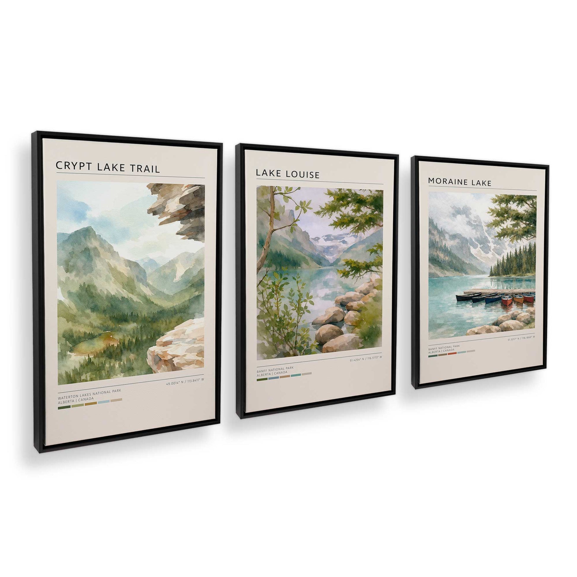 [Color:Satin Black], Picture of art in a Satin Black frame at an angle