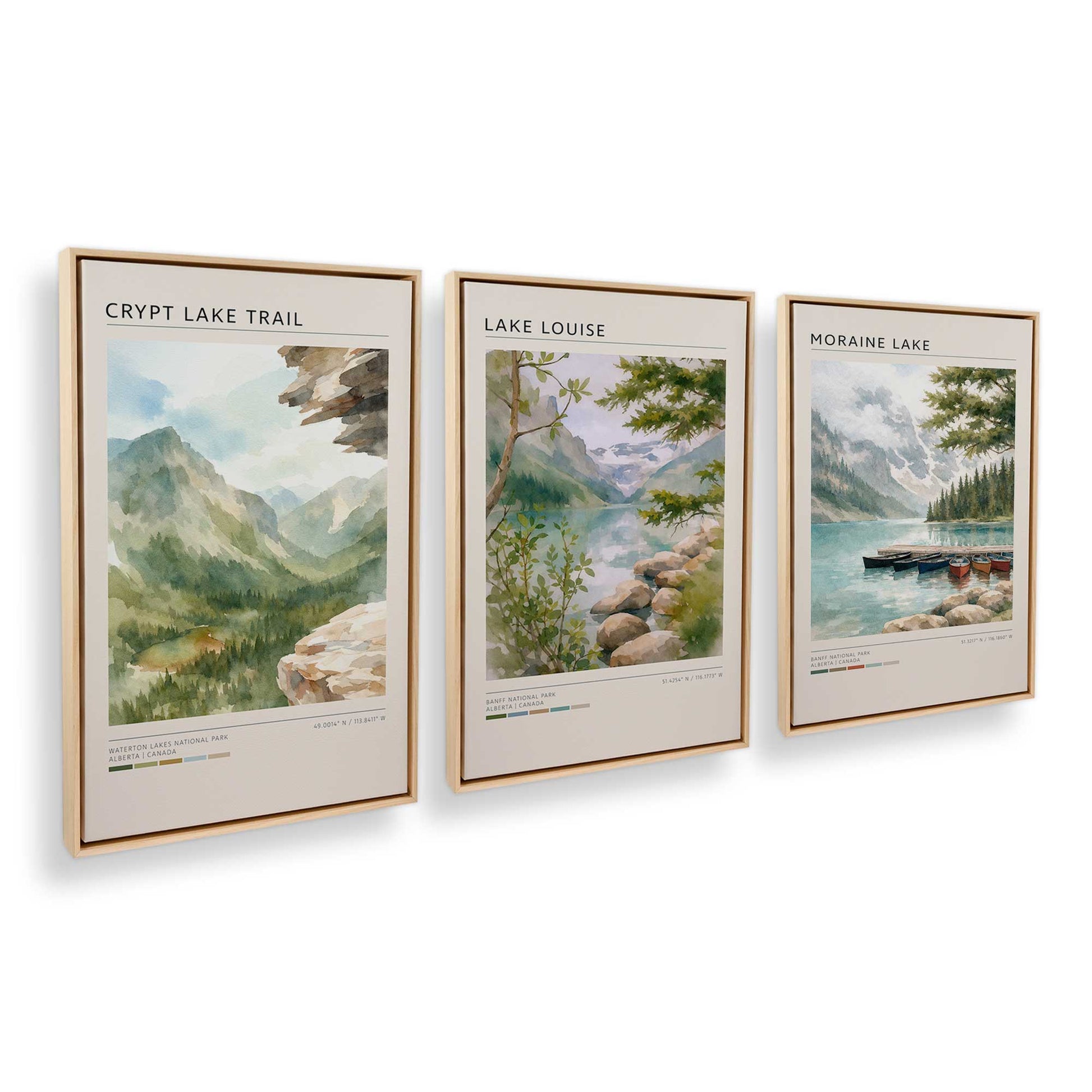 [Color:American Maple], Picture of art in an American Maple frame at an angle