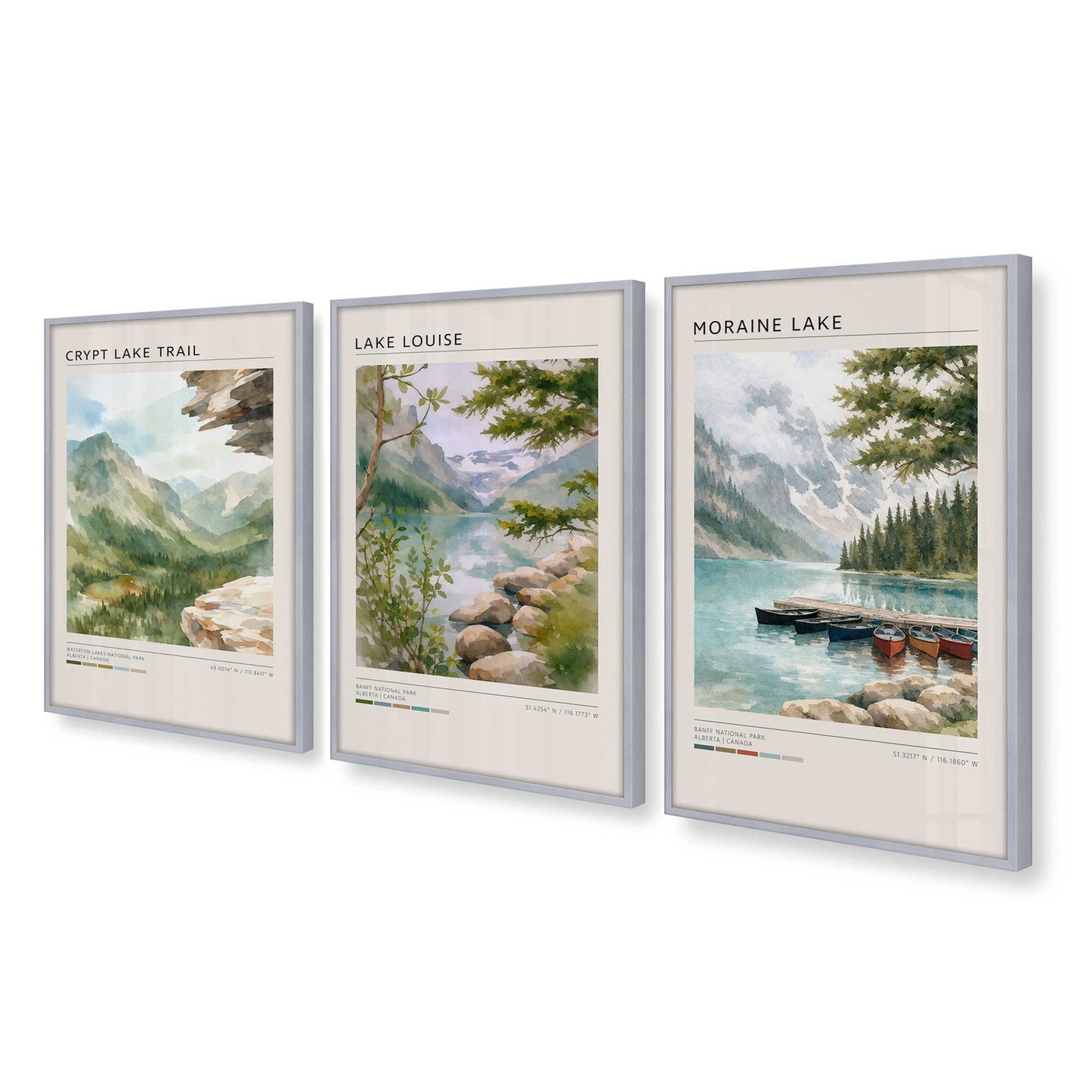 [Color:Polished Chrome], Picture of art in a Polished Chrome frame at an angle