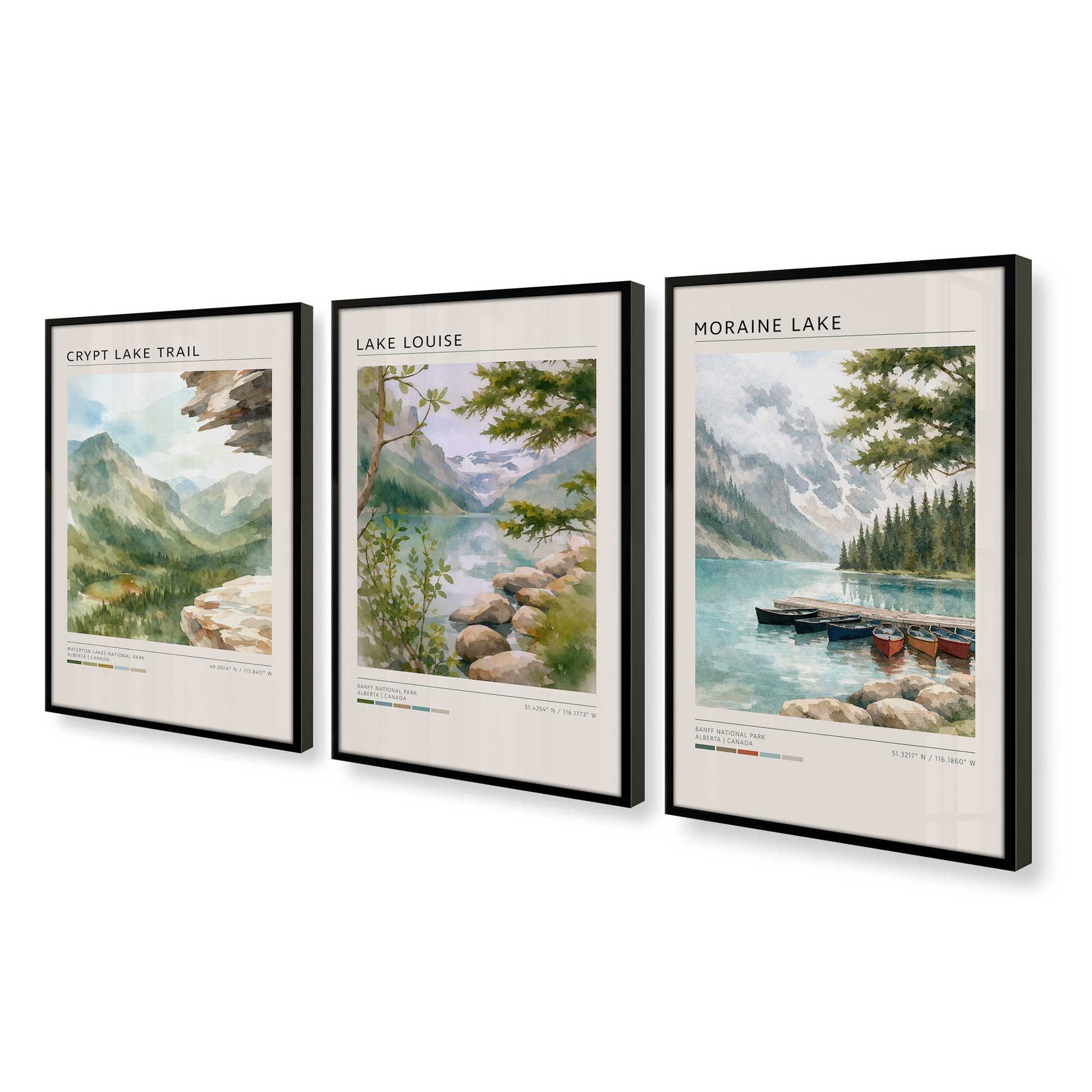 [Color:Satin Black], Picture of art in a Satin Black frame at an angle