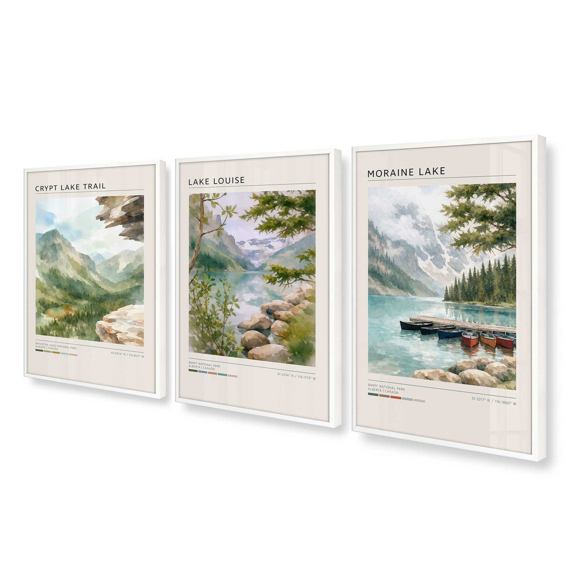 [Color:Opaque White], Picture of art in an Opaque White frame at an angle