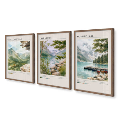 [Color:Walnut], Picture of art in a Walnut frame at an angle