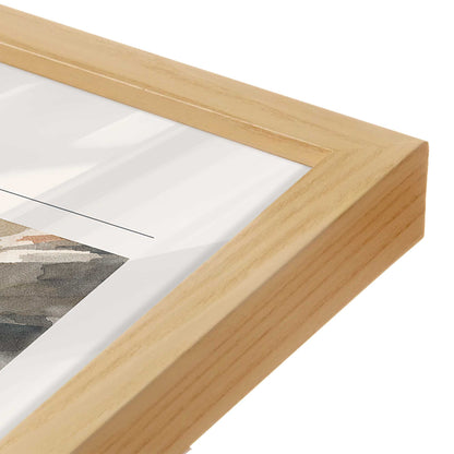 [Color:American Maple], Picture of art in an American Maple frame of the corner