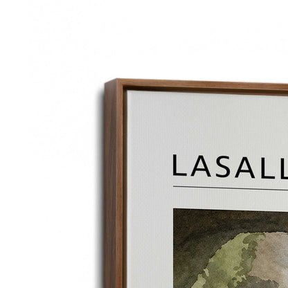 [Color:Walnut], Picture of art in a Walnut frame at an angle