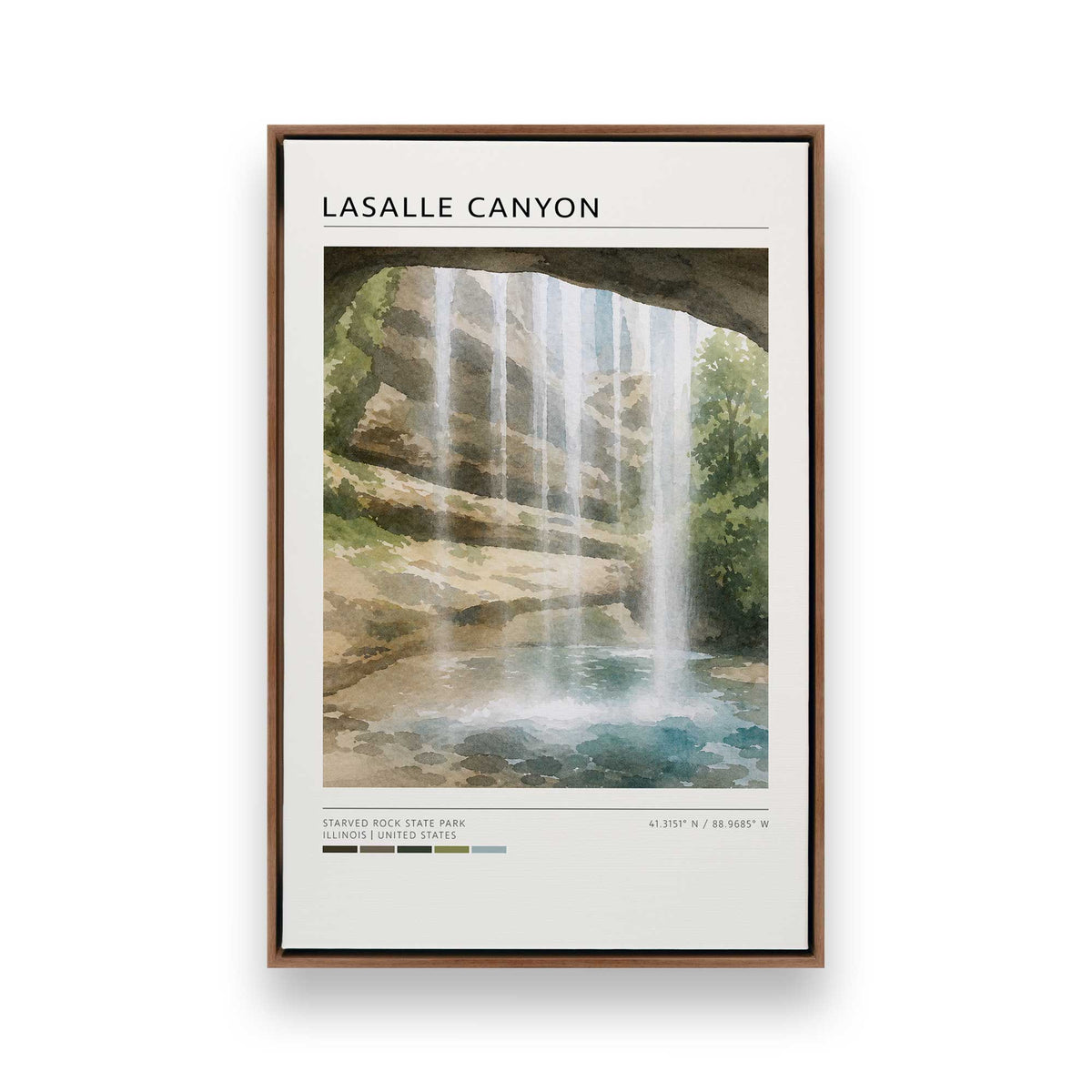 [Color:Walnut], Picture of art in a Walnut frame