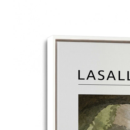 [Color:Opaque White], Picture of art in a White frame at an angle