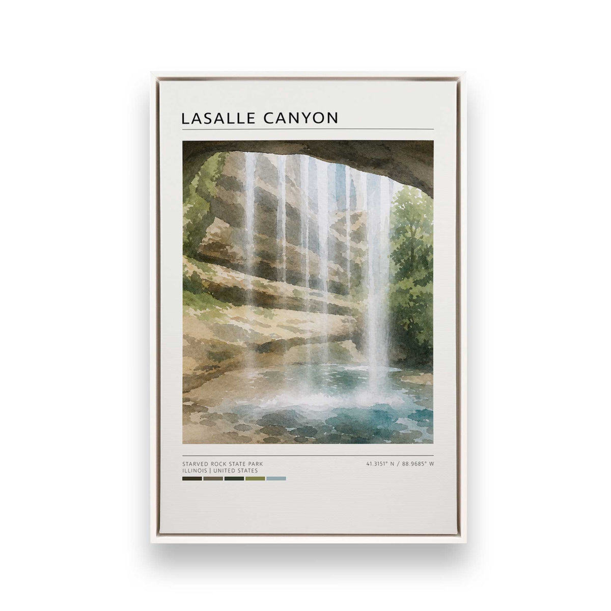 [Color:Opaque White], Picture of art in a White frame