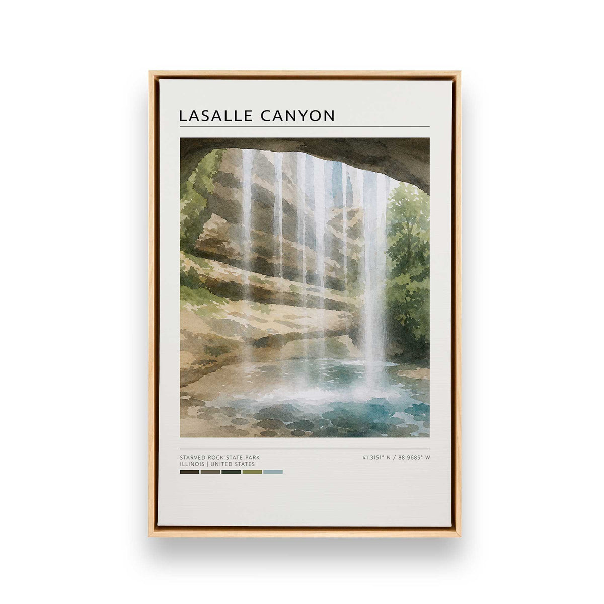 [Color:American Maple], Picture of art in a American Maple frame