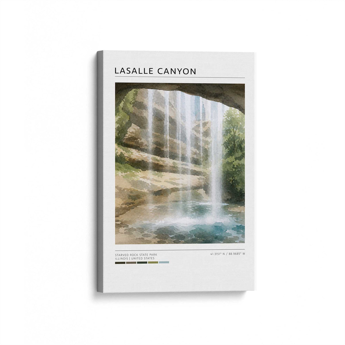 [Color:Stretched Canvas], Picture of art at an angle