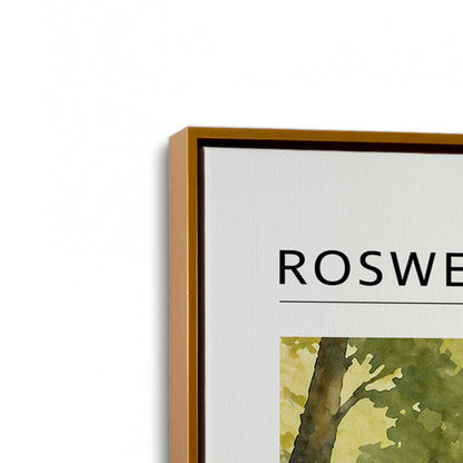 [Color:Polished Gold], Picture of art in a Polished Gold frame at an angle