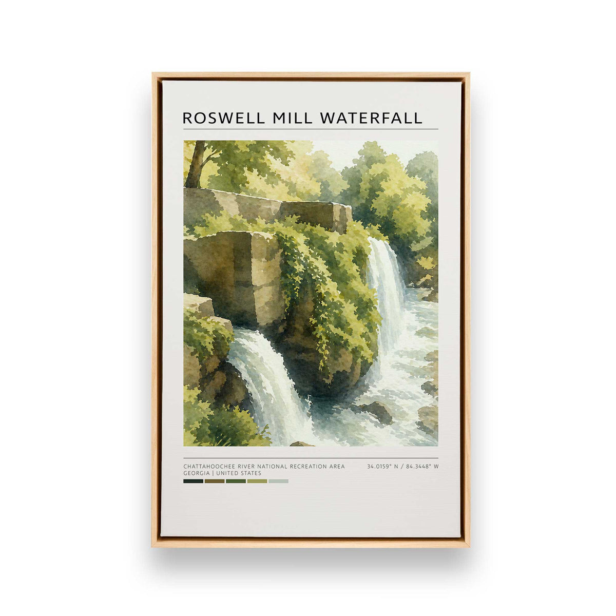 [Color:American Maple], Picture of art in a American Maple frame