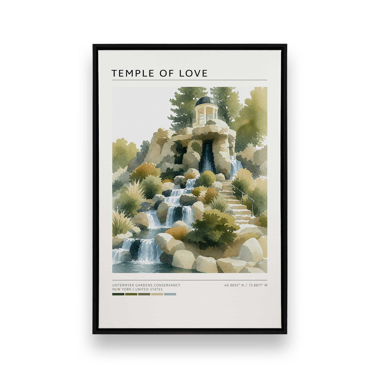 [Color:Satin Black], Picture of art in a Satin Black frame