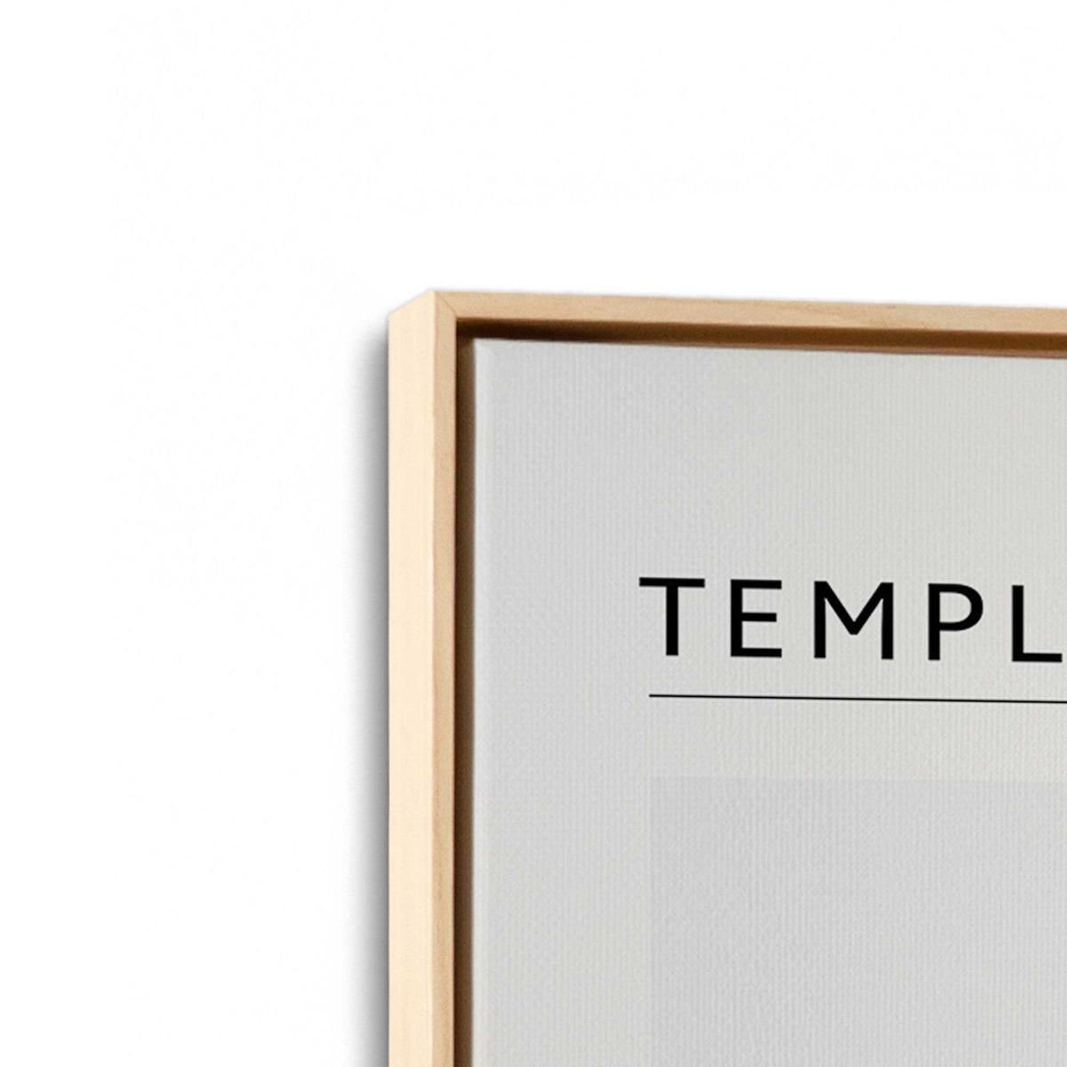 [Color:American Maple], Picture of art in a American Maple frame at an angle