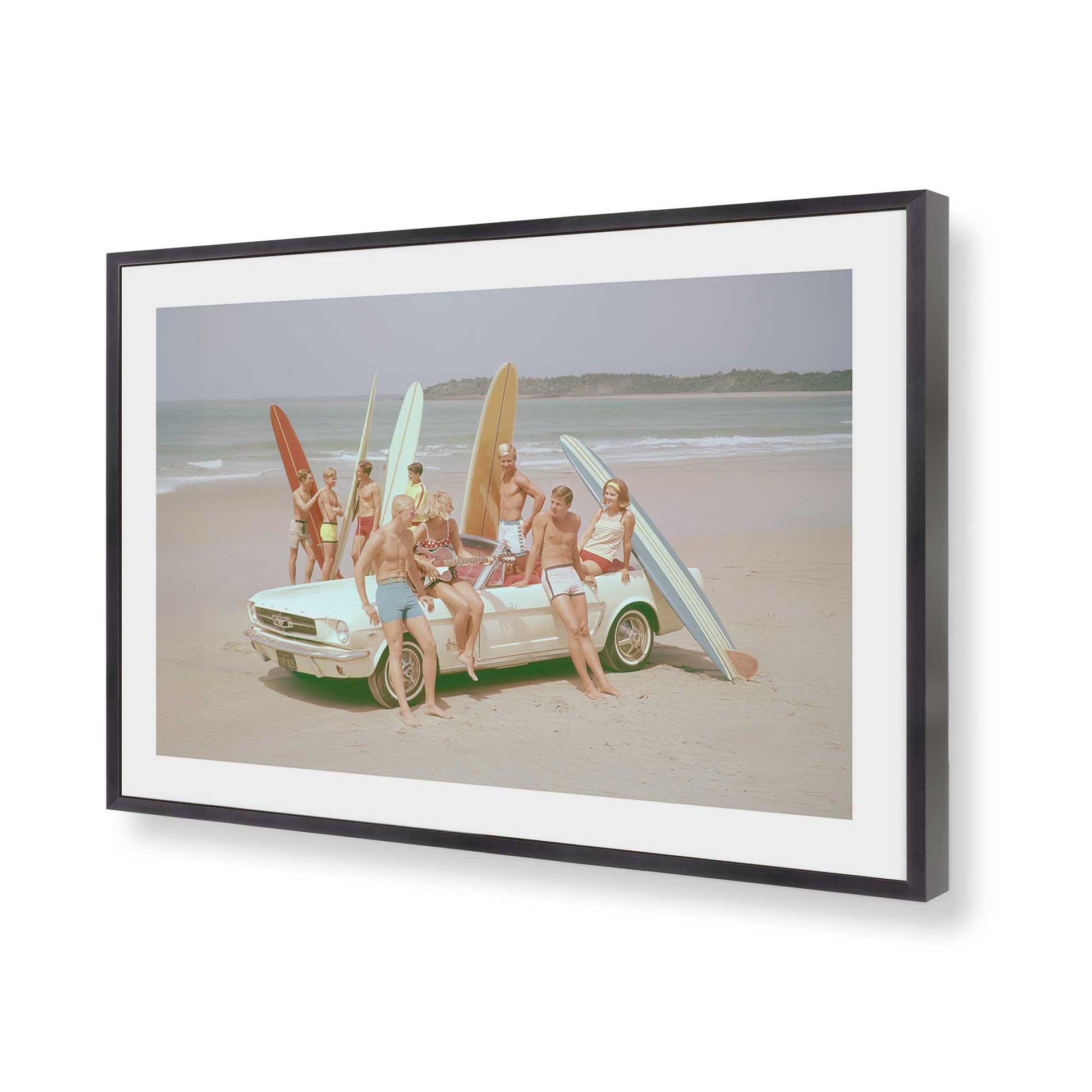 [Color:Weathered Zinc], Picture of art in a Weathered Zinc frame of the corner