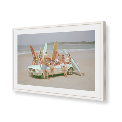 [Color:Opaque White], Picture of art in a Opaque White frame of the corner