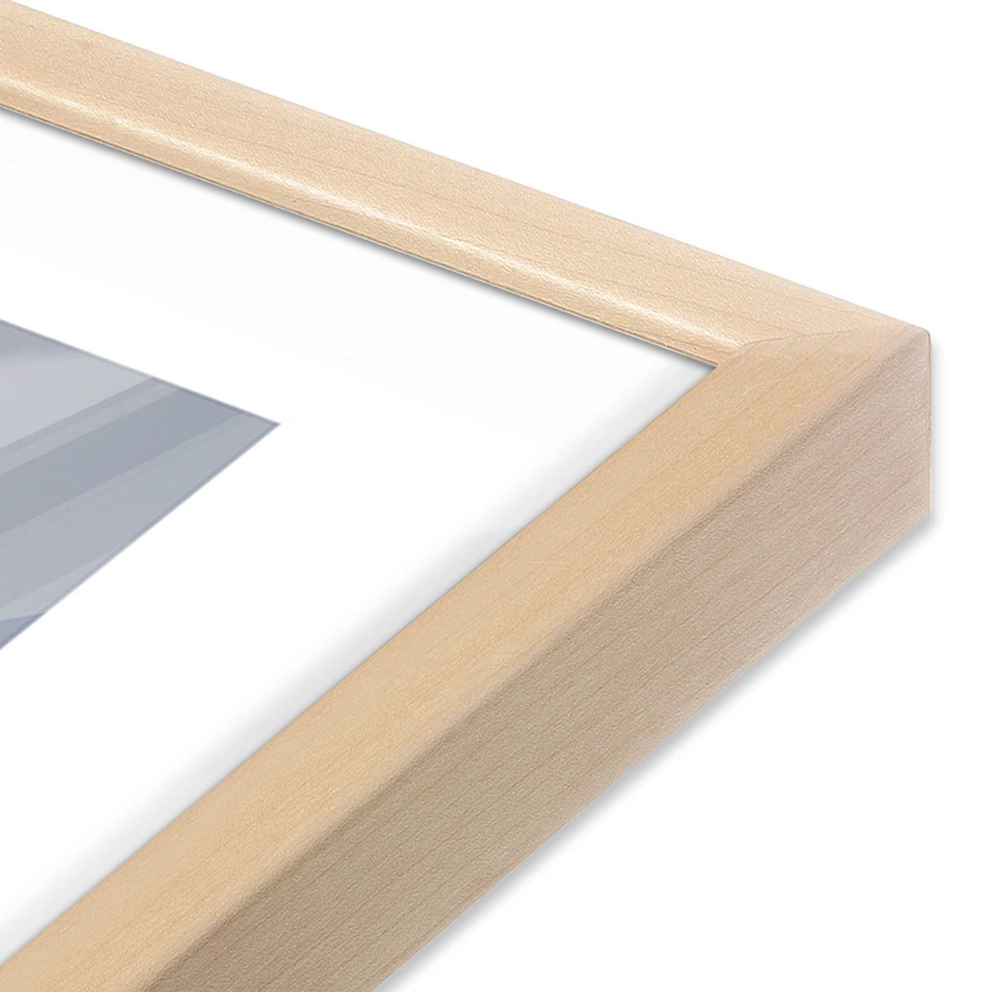 [Color:Raw Maple], Picture of art in a Raw Maple frame at an angle