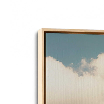 [Color:American Maple], Picture of art in a American Maple frame at an angle