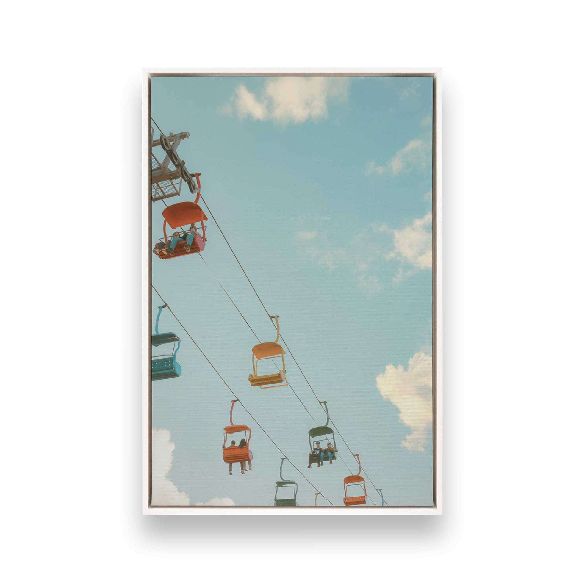 [Color:Opaque White], Picture of art in a White frame