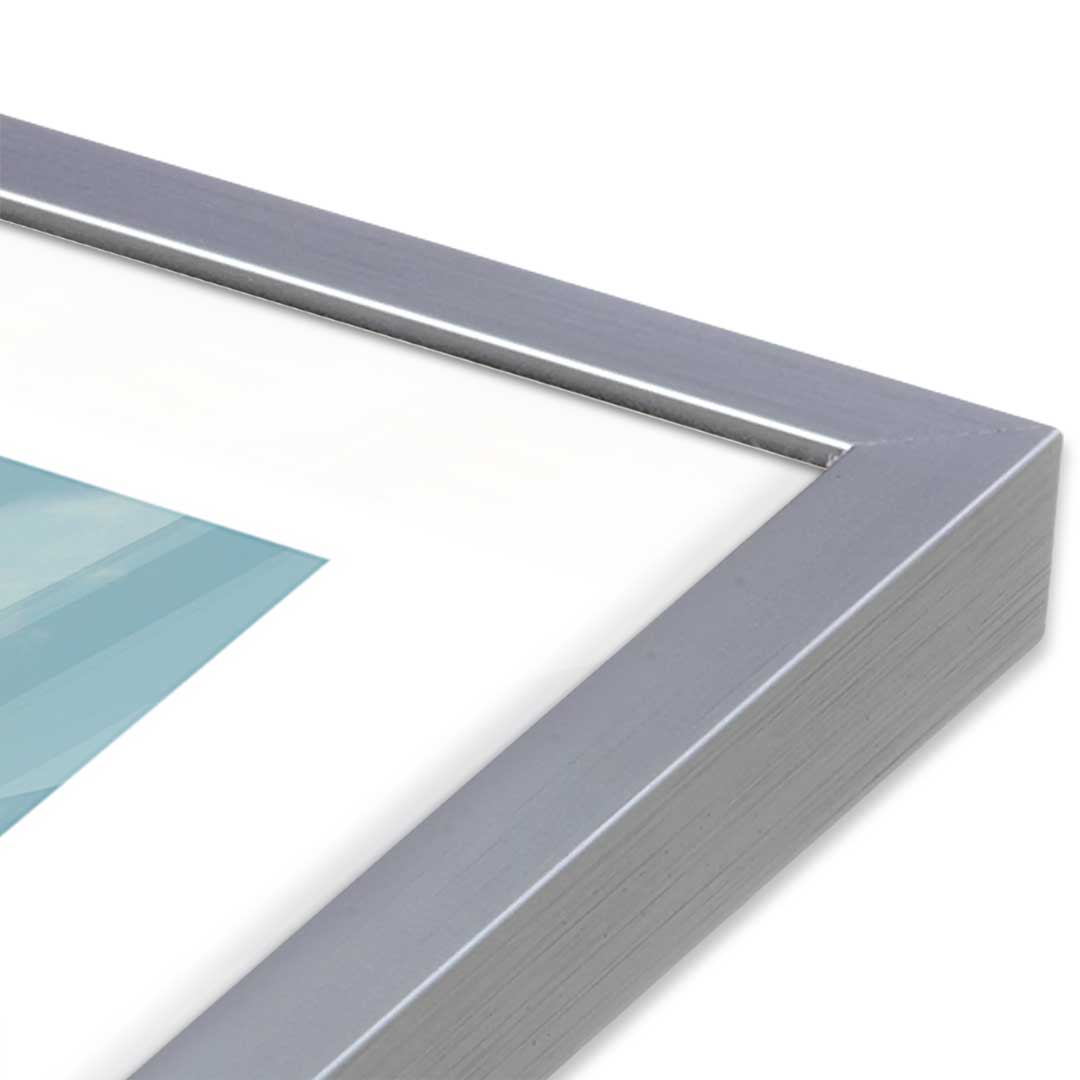 [Color:Polished Chrome], Picture of art in a Polished Chrome frame at an angle