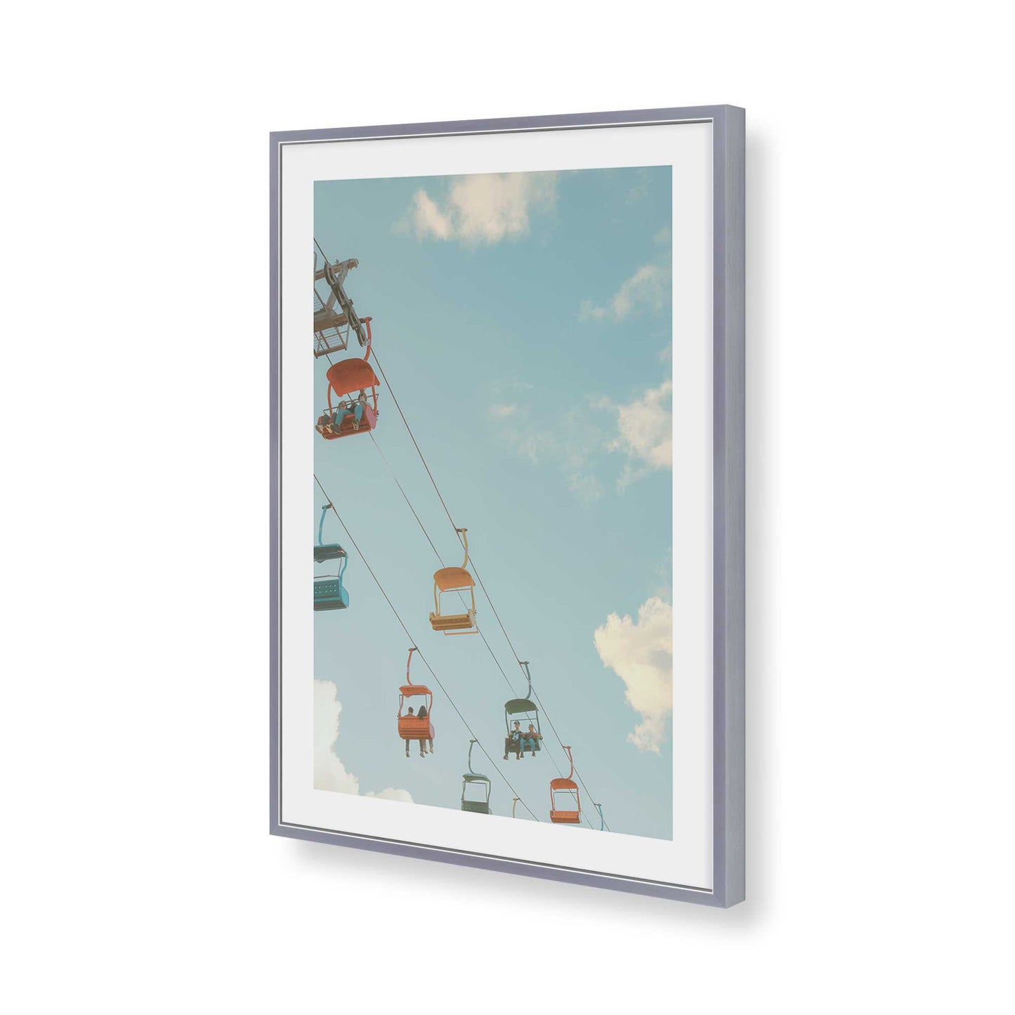 [Color:Polished Chrome], Picture of art in a Polished Chrome frame of the corner
