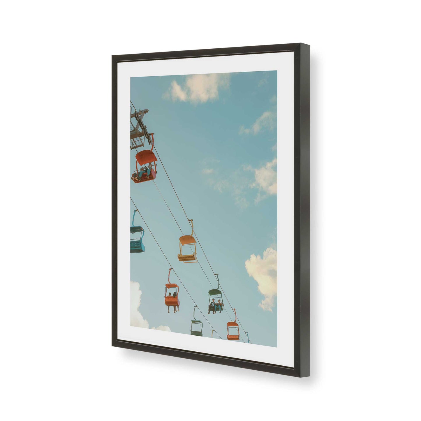 [Color:Satin Black], Picture of art in a Satin Black frame of the corner