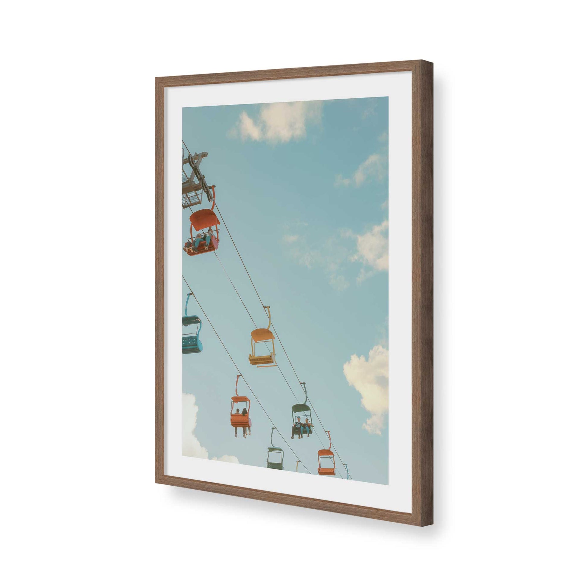 [Color:Walnut], Picture of art in a Walnut frame of the corner