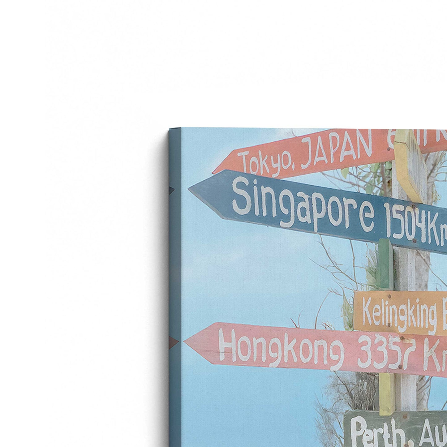 [Color:Stretched Canvas], Picture of the corner of the art
