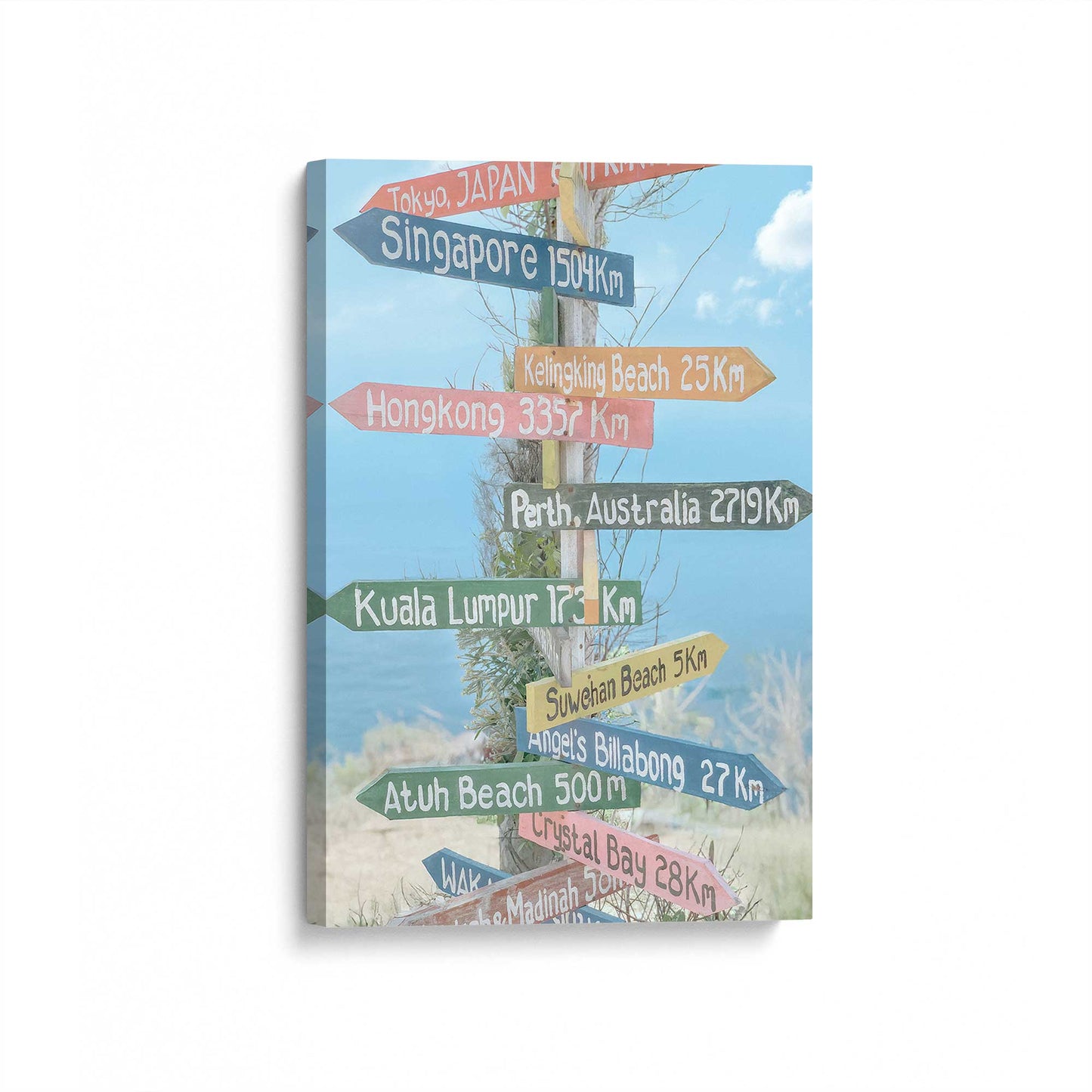 [Color:Stretched Canvas], Picture of art at an angle