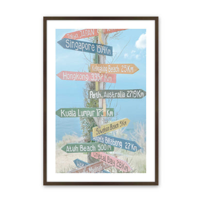 [Color:Brown], Picture of art in a Brown frame