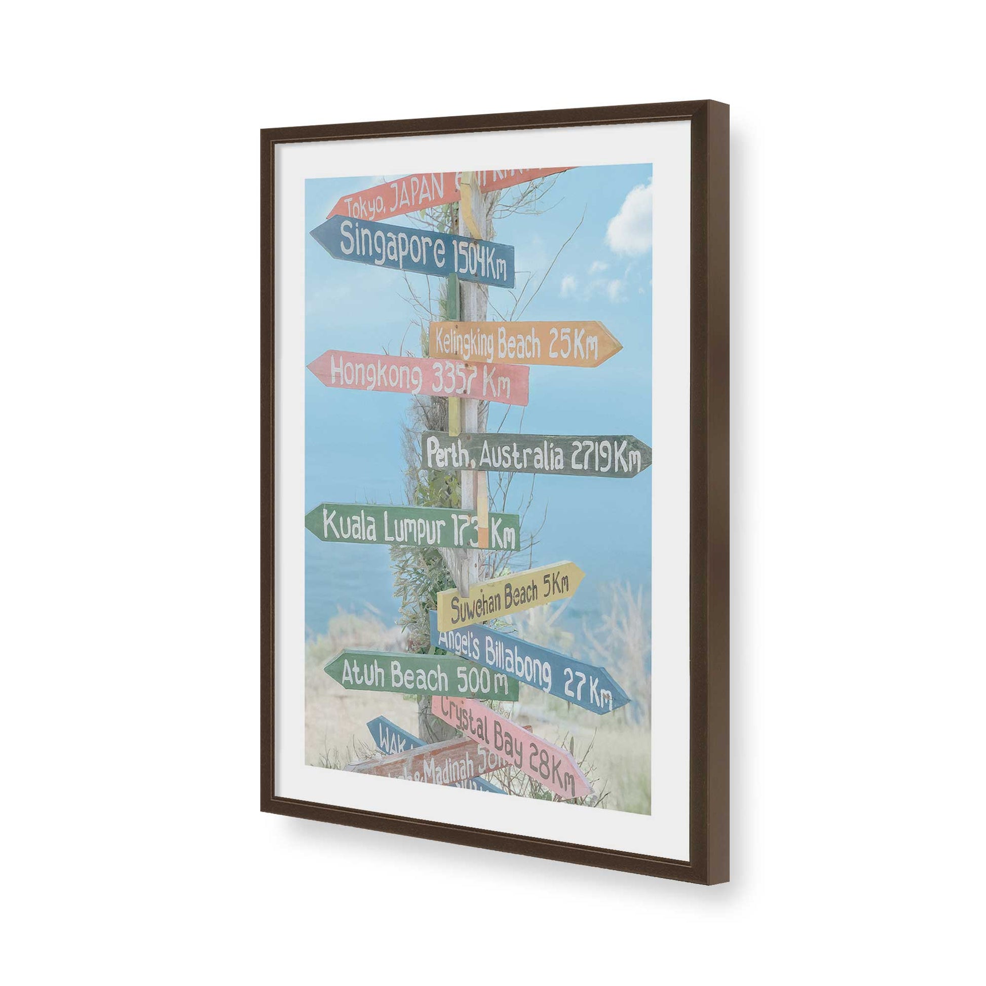 [Color:Belvinder Brown], Picture of art in a Belvinder Brown frame of the corner